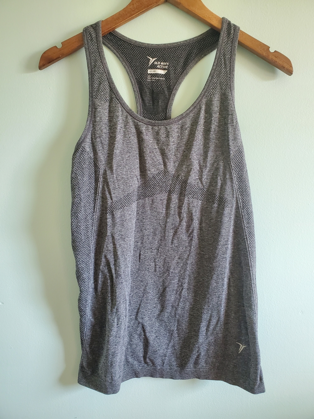 Old Navy Gray Heather Racerback Workout Tank
